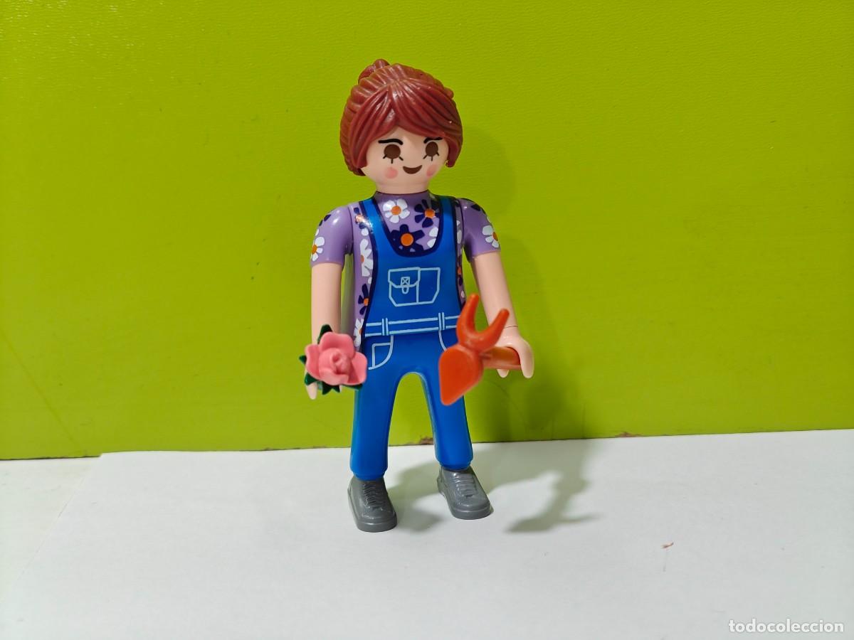 Playmobil: playmobil figura mujer granjera, huerto, invernadero, flora shop, tractor, granja, establo, city...