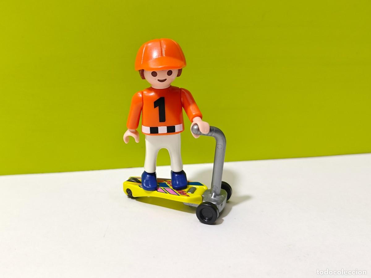 Playmobil: playmobil figura ni&ntilde;o en patinete, colegio, parque, feria, guarder&iacute;a, city...