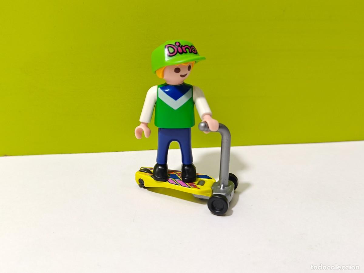Playmobil: playmobil figura ni&ntilde;o en patinete, colegio, parque, feria, guarder&iacute;a, city...