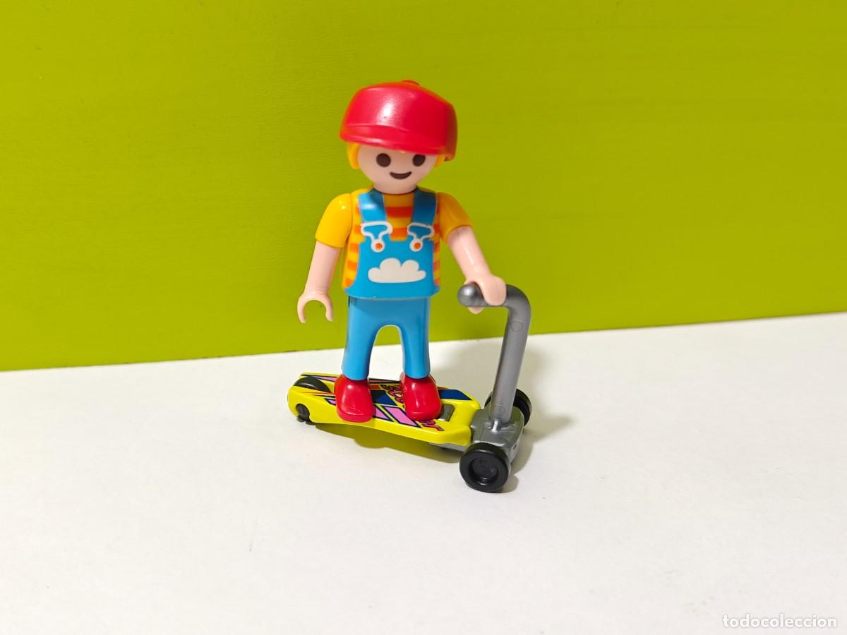 Playmobil: playmobil figura ni&ntilde;o en patinete, colegio, parque, feria, guarder&iacute;a, city...