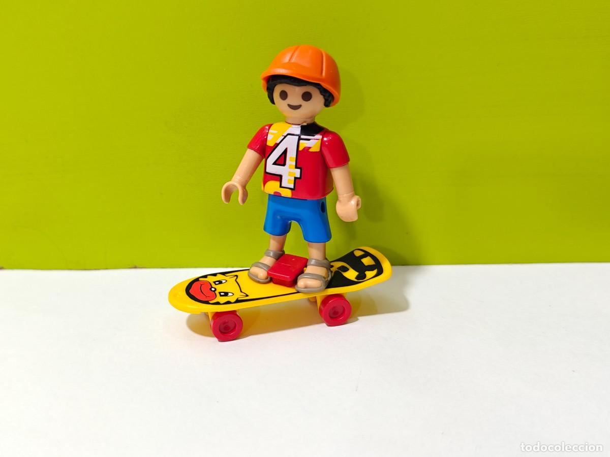 Playmobil: playmobil figura ni&ntilde;o en skate-monopat&iacute;n, colegio, parque, feria, guarder&iacute;a, city...