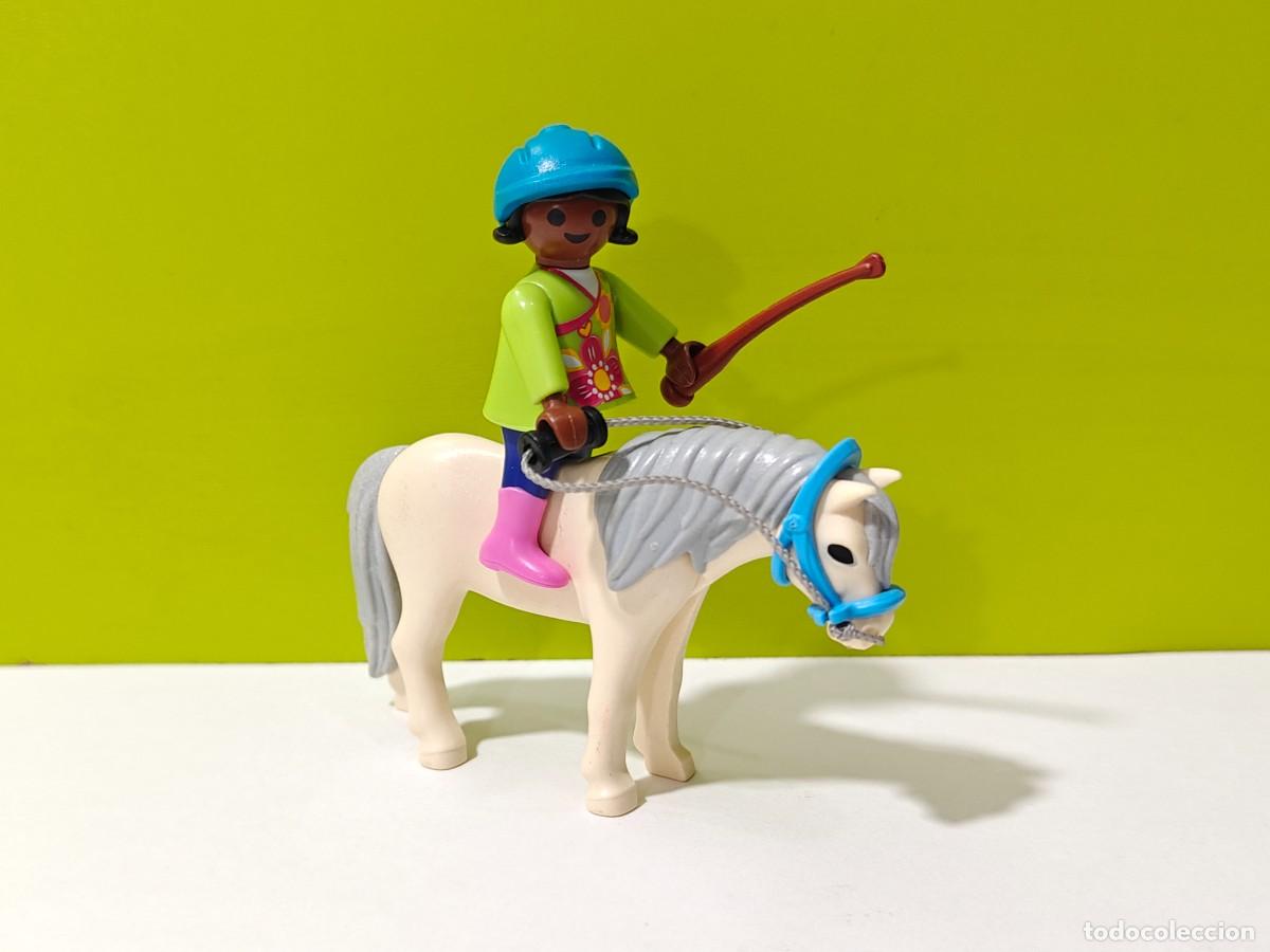 Playmobil: playmobil figura ni&ntilde;a a caballo, h&iacute;pica, establo, granja, country, bel&eacute;n, cuadra, huerto, city, zoo.