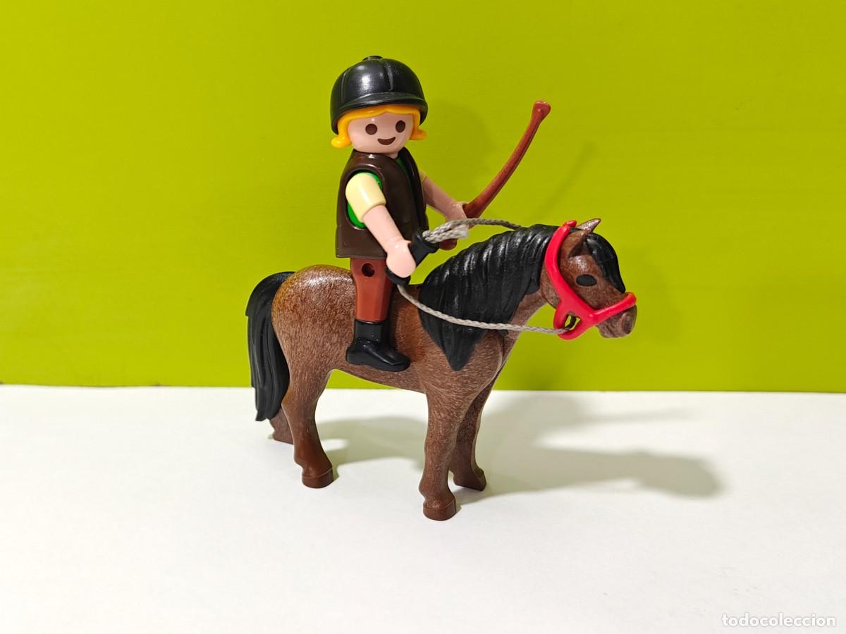Playmobil: playmobil figura ni&ntilde;a a caballo, h&iacute;pica, establo, granja, country, bel&eacute;n, cuadra, huerto, city, zoo.
