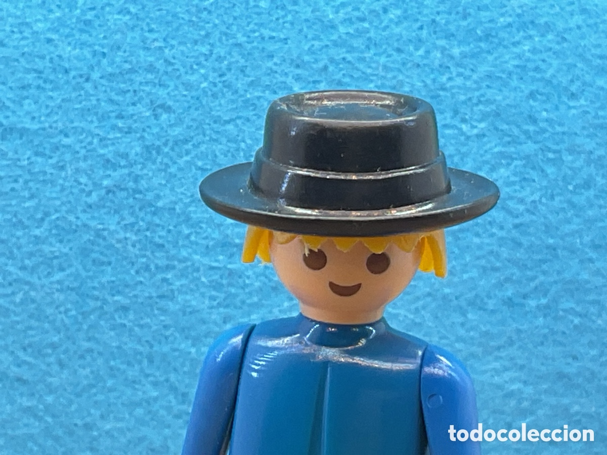 Playmobil: ACCESORIO PLAYMOBIL . SOMBRERO NEGRO. REF VAQUERO, FORAJIDO, COWBOY, OESTE