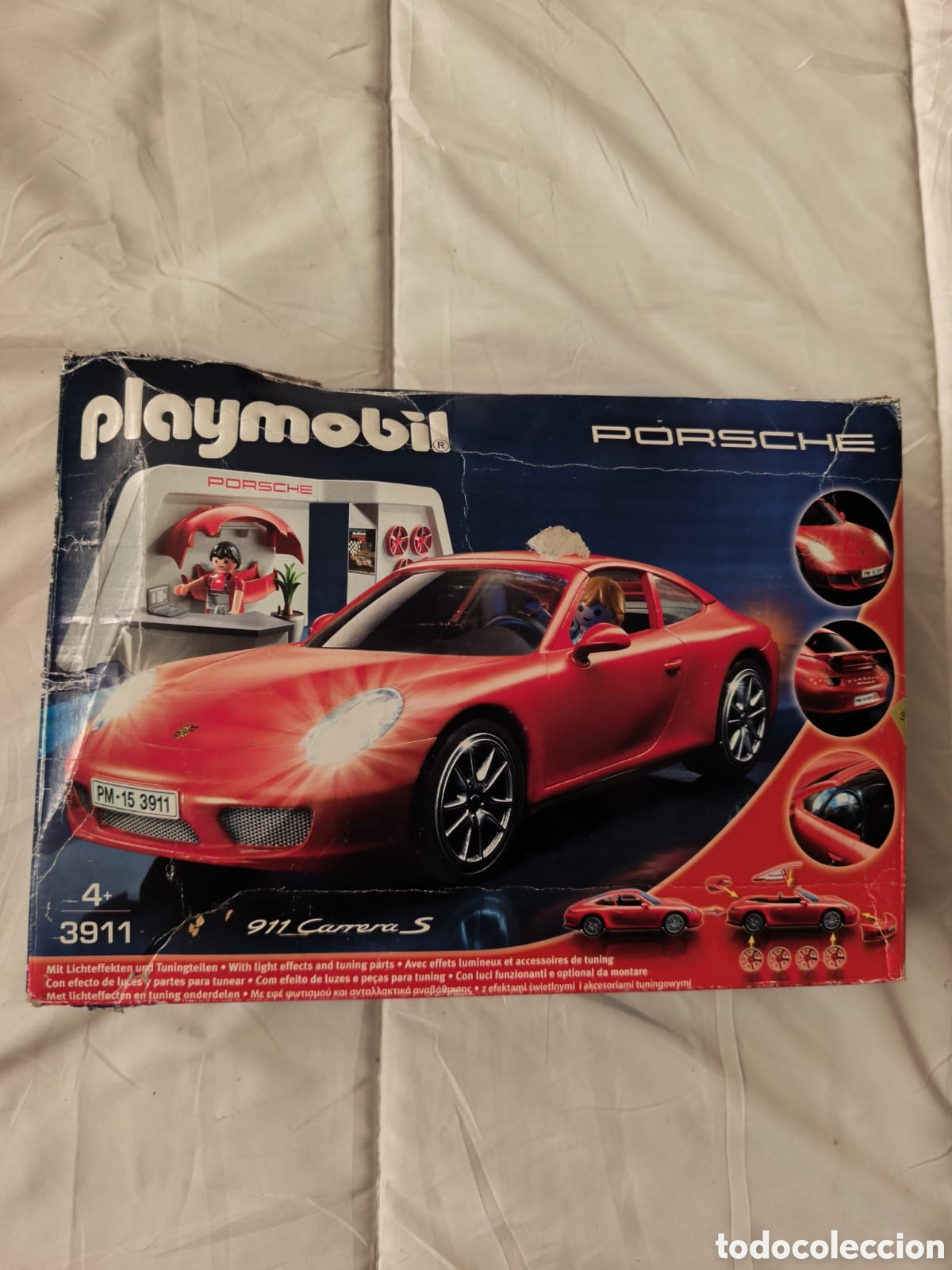 Playmobil: Juego de construccion de coche deportivo Playmobil Porsche. 911 carrera 5 rojo.