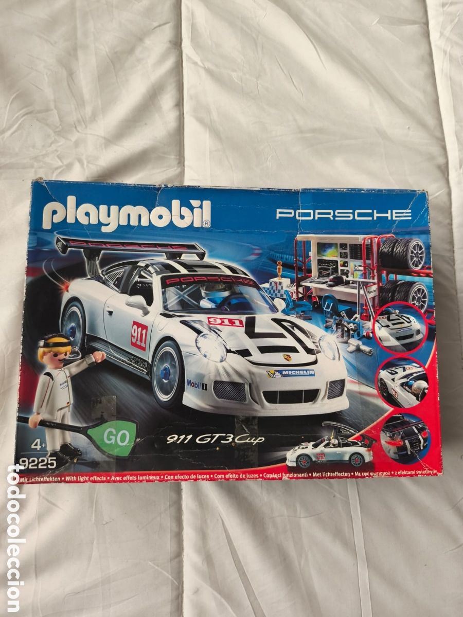 Playmobil: Playmobil . Porsche 911 GT3 cup . 9225 blanco. efectos de luz. 2017 made in Germany . Caja original