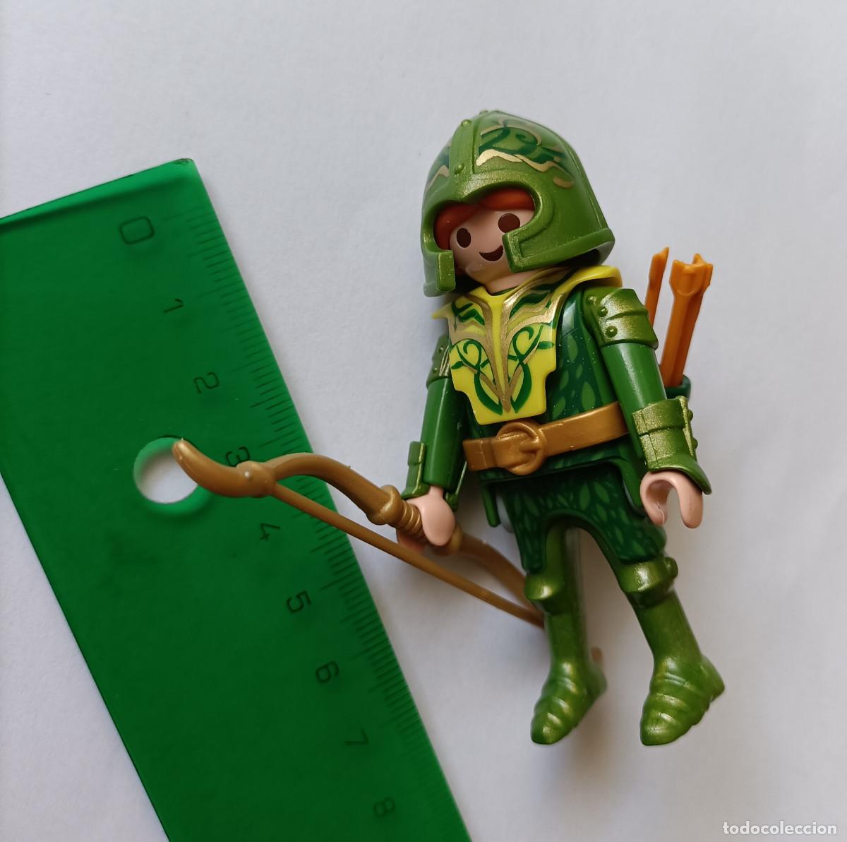Playmobil: Playmobil Serie 10 Arquero Elfo bosque 6840 arco flechas elfico verde