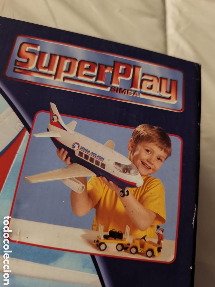 Playmobil: Juego de avion Simba. 40 cm. . Simba Airlines. 2004/2008