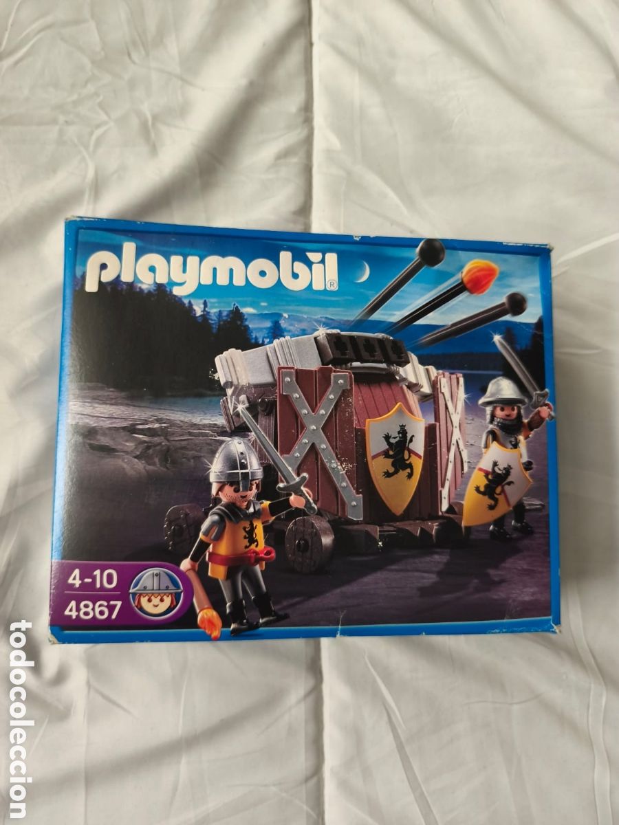 Playmobil: Playmobil . 4867. Ballesta Triple con Caballeros de Leon. 2014 . Caja original