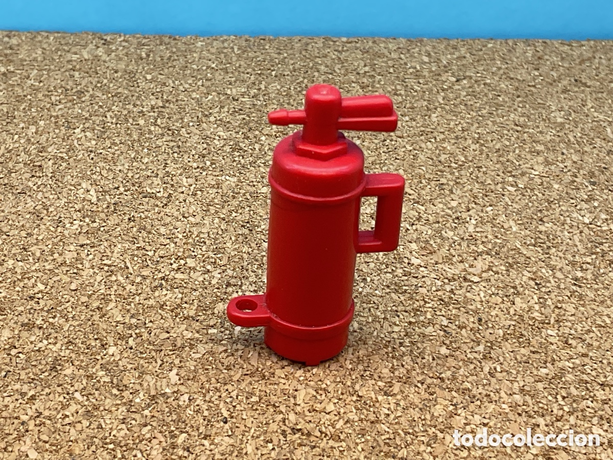 Playmobil: ACCESORIO PLAYMOBIL. EXTINTOR . REF BOMBEROS, CASA, FUEGO, ETC