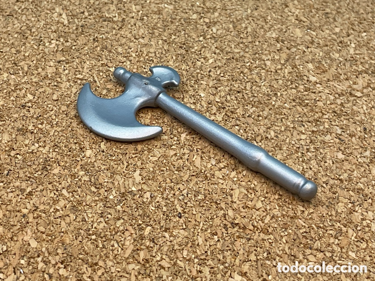 Playmobil: ACCESORIO PLAYMOBIL. HACHA PLATEADA. REF VIKINGOS.