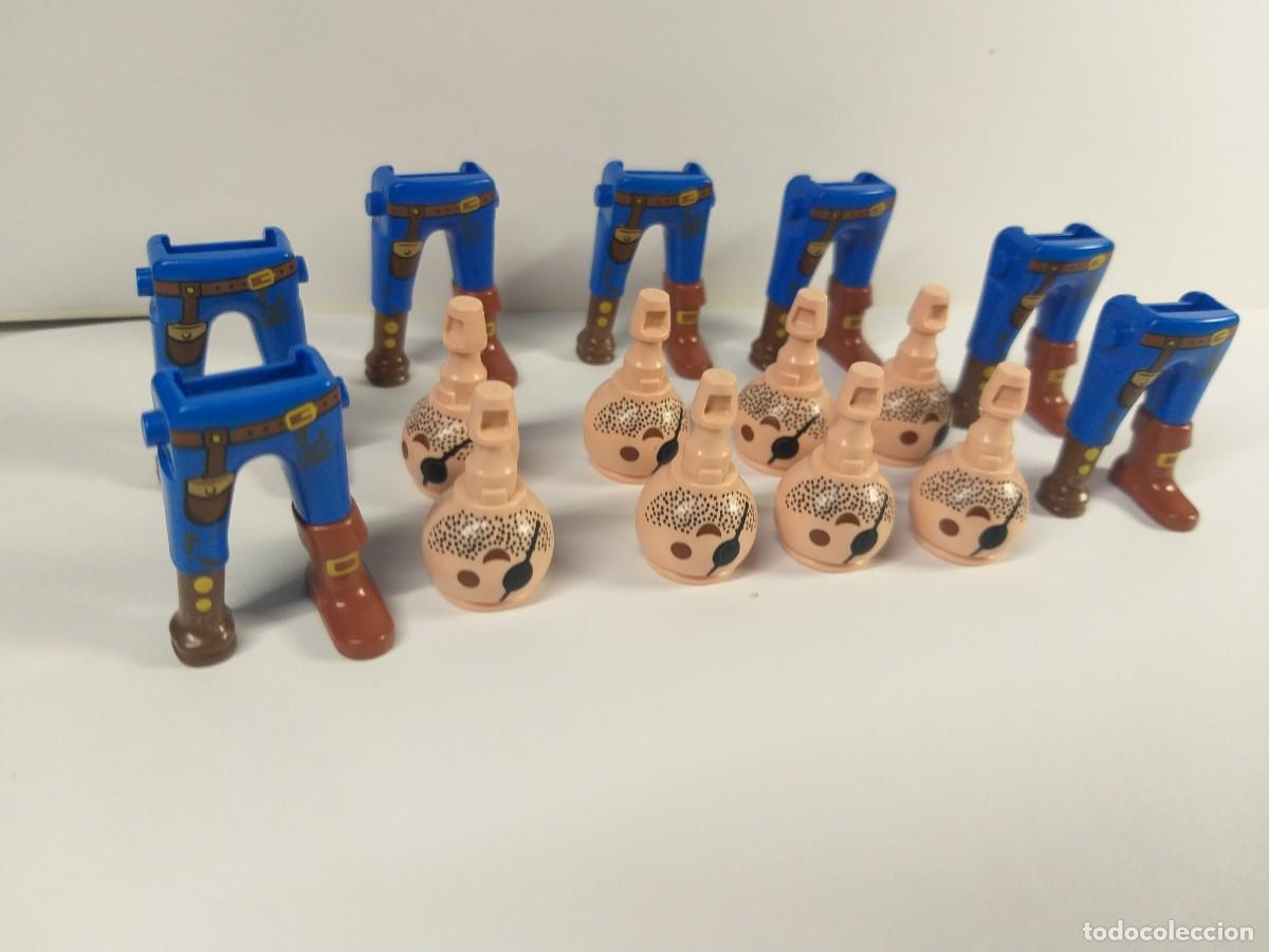 Playmobil: PLAYMOBIL - LOTE PIRATA PIERNAS Y CABEZAS