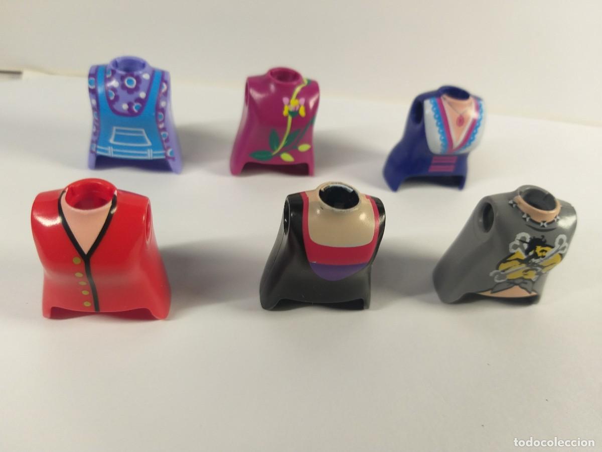 Playmobil: PLAYMOBIL - LOTE 6 TORSOS CHICAS