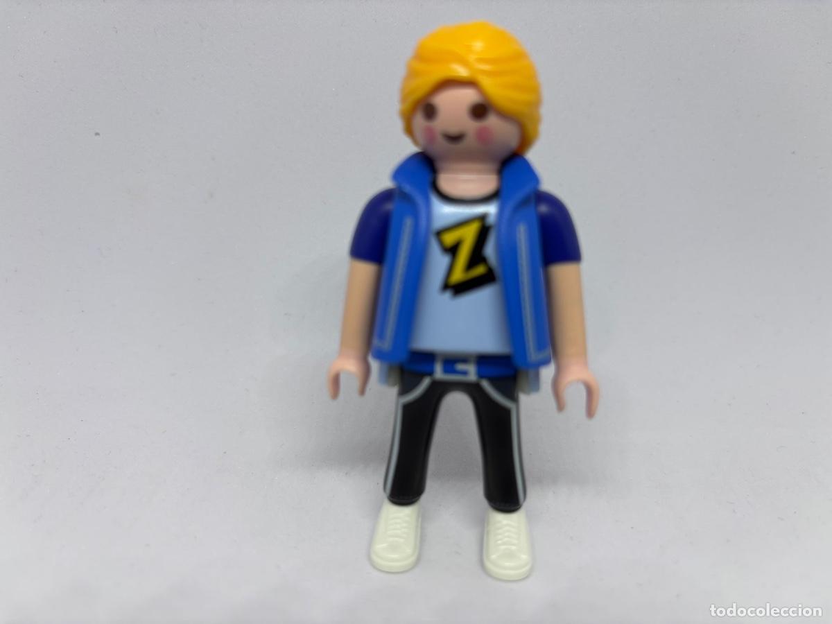 Playmobil: Playmobil chica chaleco azul