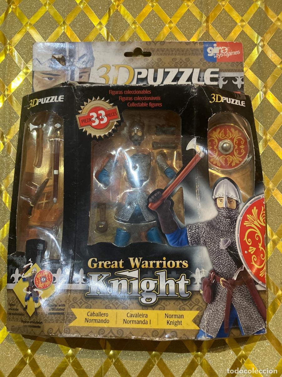 Playmobil: MU&Ntilde;ECO 3 D PUZZLE GREAT WARRIORS KNIGHT CABALLERO NORMADO !