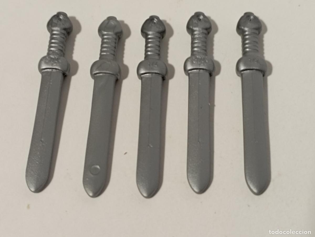 Playmobil: PLAYMOBIL 5 ESPADAS ROMANOS MEDIEVAL ARMAS