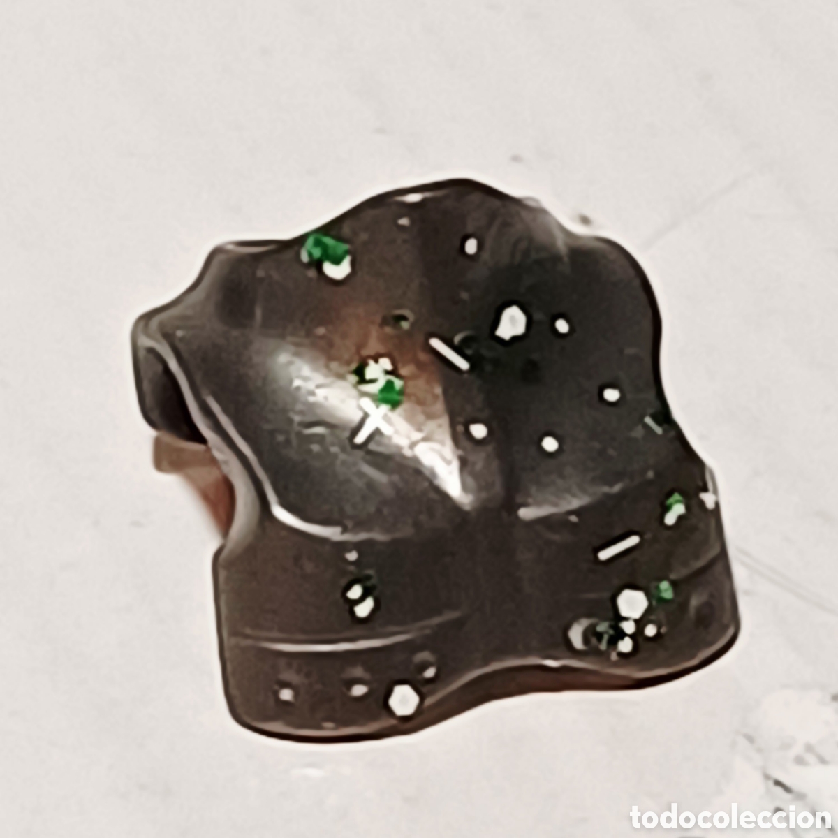 Playmobil: Pieza playmobil cuello soldado medieval guerrero peto pechera gris oscuro