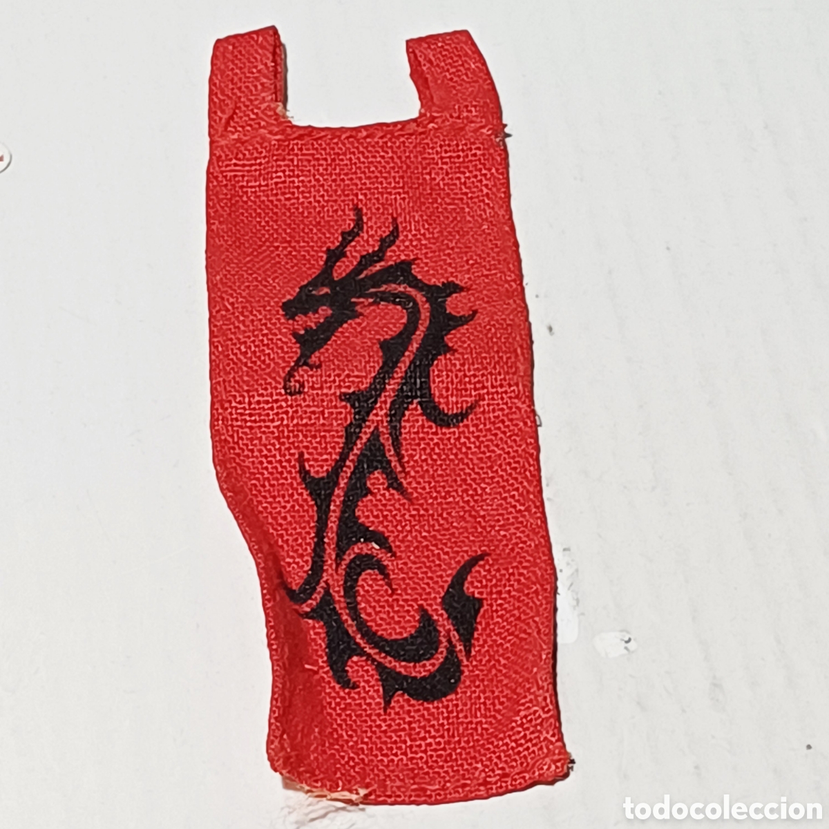 Playmobil: Pieza playmobil bandera de tela roja emblema dragon 11 x 3 cm