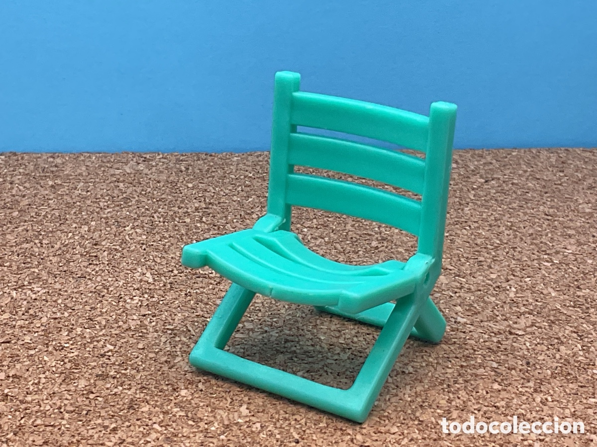 Playmobil: ACCESORIOS PLAYMOBIL. SILLA PLEGABLE COLOR VERDE CLARO.