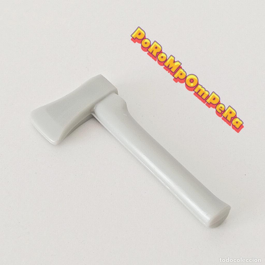 Playmobil: PLAYMOBIL HACHA GRIS SIMILAR 346X 3746 3911 3974 ? ESQUIMAL INNUIT CAMPING EXPEDICI&Oacute;N POLAR M3