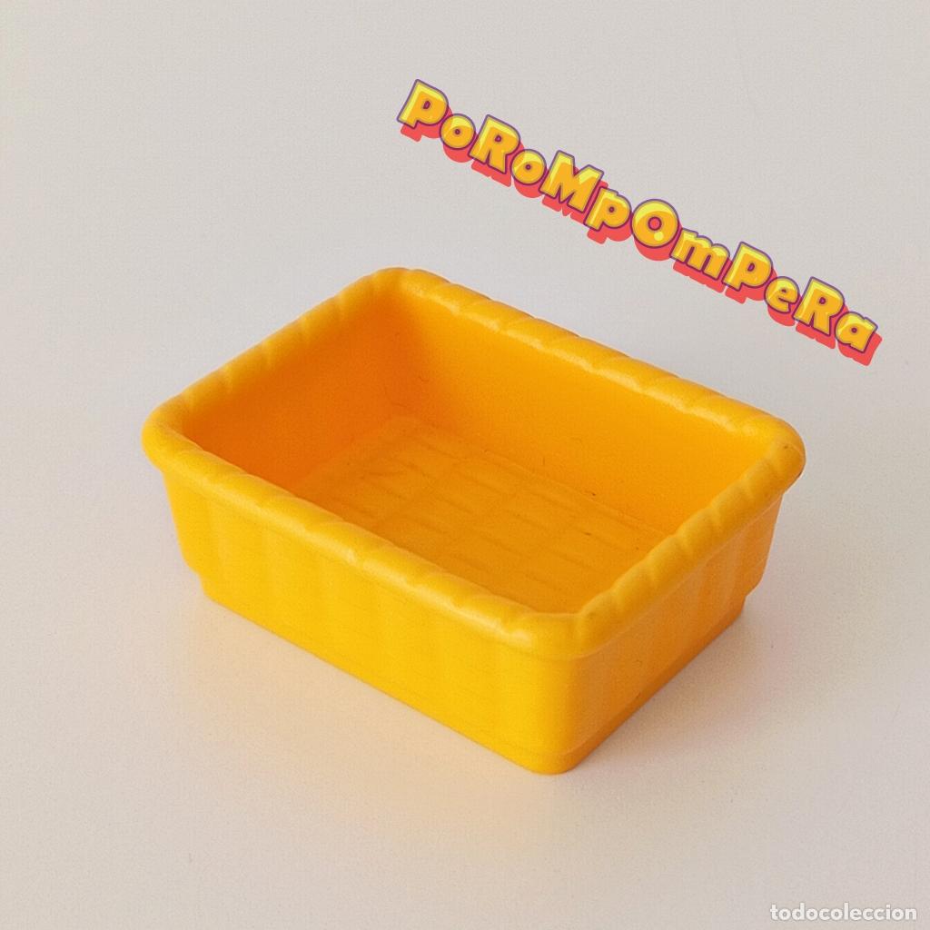 Playmobil: PLAYMOBIL CESTO DE MIMBRE RECTANGULAR AMARILL BEL&Eacute;N MEDIEVAL VICTORIAN OESTE GRANJA MERCADO CG3