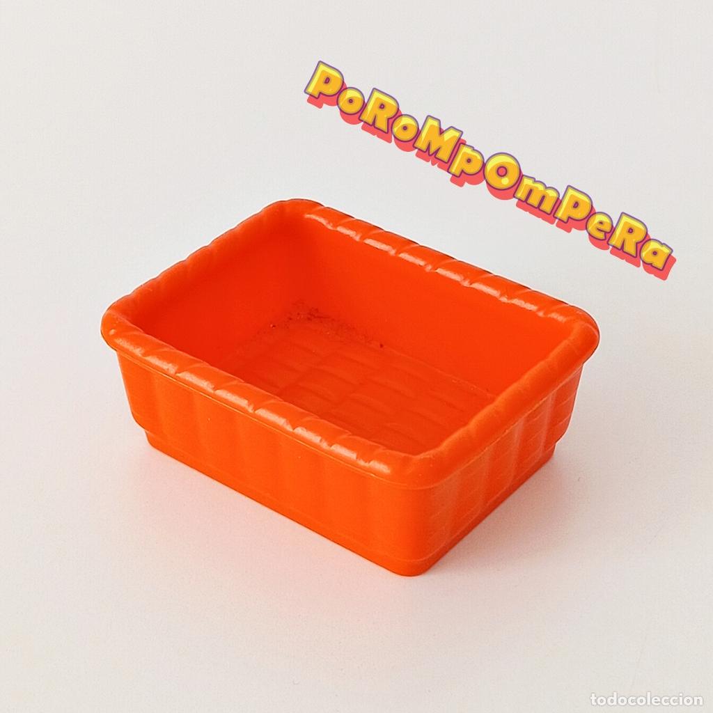 Playmobil: PLAYMOBIL CESTO DE MIMBRE RECTANGULAR NARANJA BEL&Eacute;N MEDIEVAL VICTORIAN OESTE GRANJA MERCADO CG3