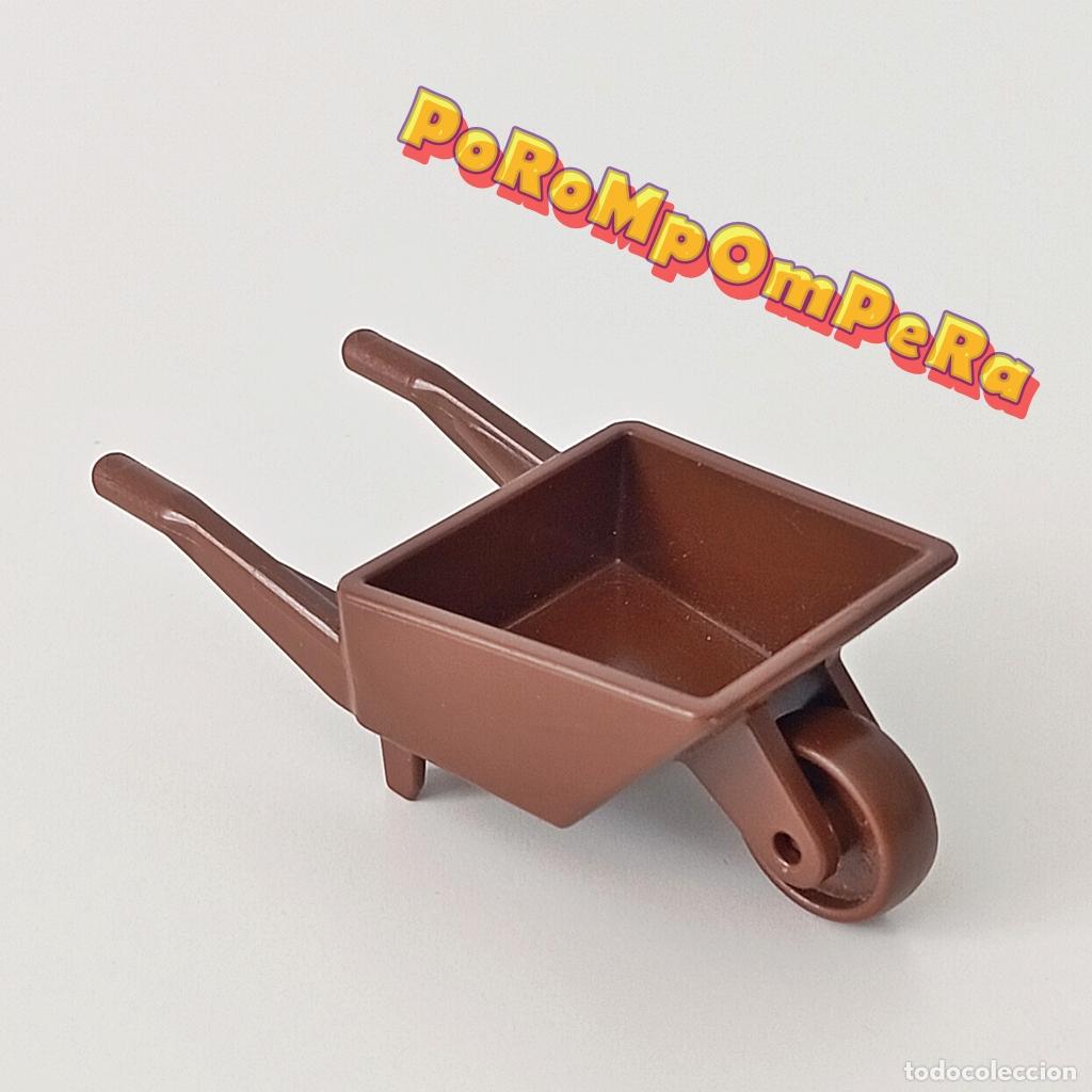 Playmobil: PLAYMOBIL CARRETILLA MARR&Oacute;N GRANJA MEDIEVAL OBRA CONSTRUCCI&Oacute;N REFORMA OESTE CG3