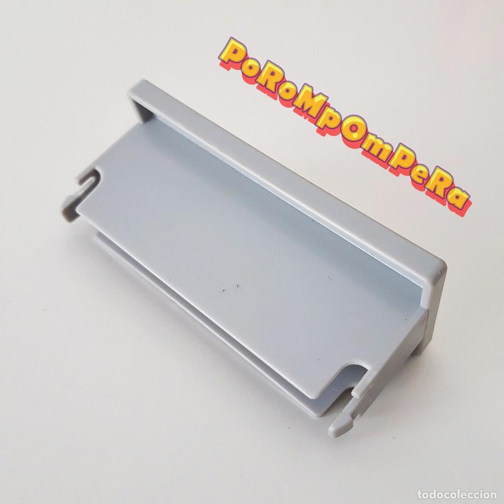 Playmobil: PLAYMOBIL MESA GRIS INTERIOR REMOLQUE OBRA 3760 PIEZA CASETA OBRERO CONSTRUCCI&Oacute;N A&Ntilde;OS 80 CG1