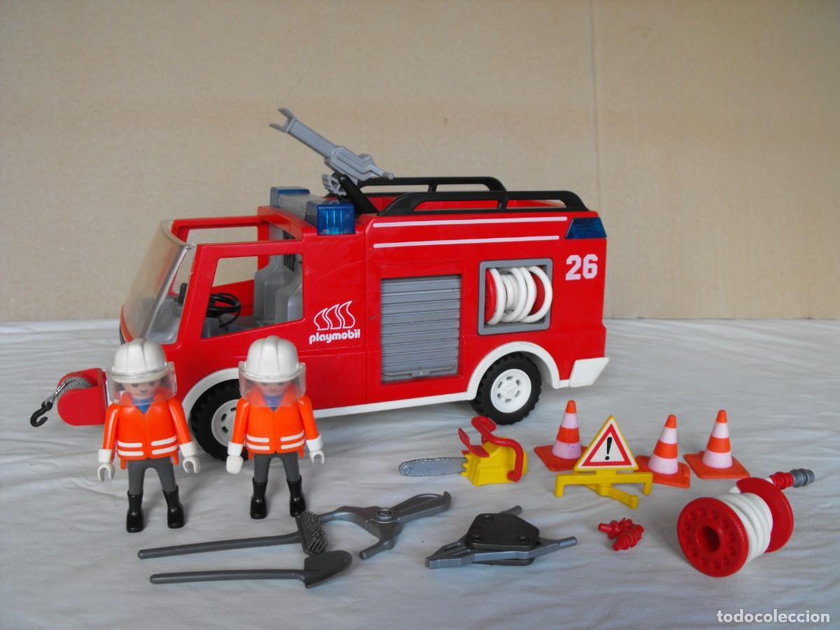Playmobil: PLAYMOBIL. Cami&oacute;n de rescate de bomberos. Ref.3880.