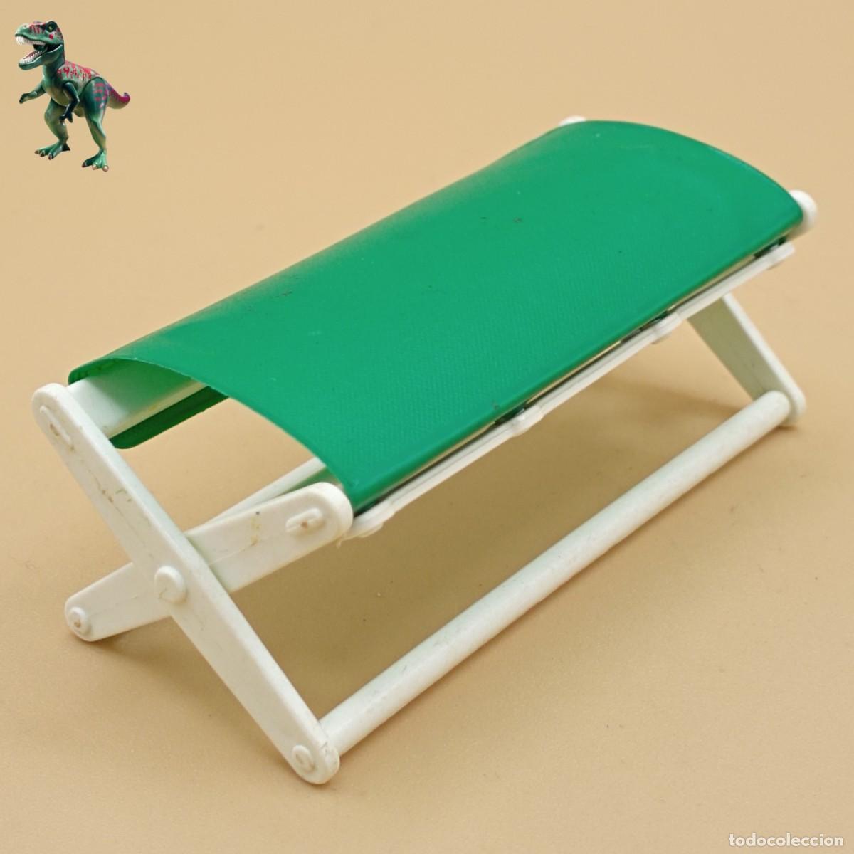 Playmobil: Playmobil camilla plegable verde tienda de campa&ntilde;a cama safari africa 3080896 3189 3224 3413 3433