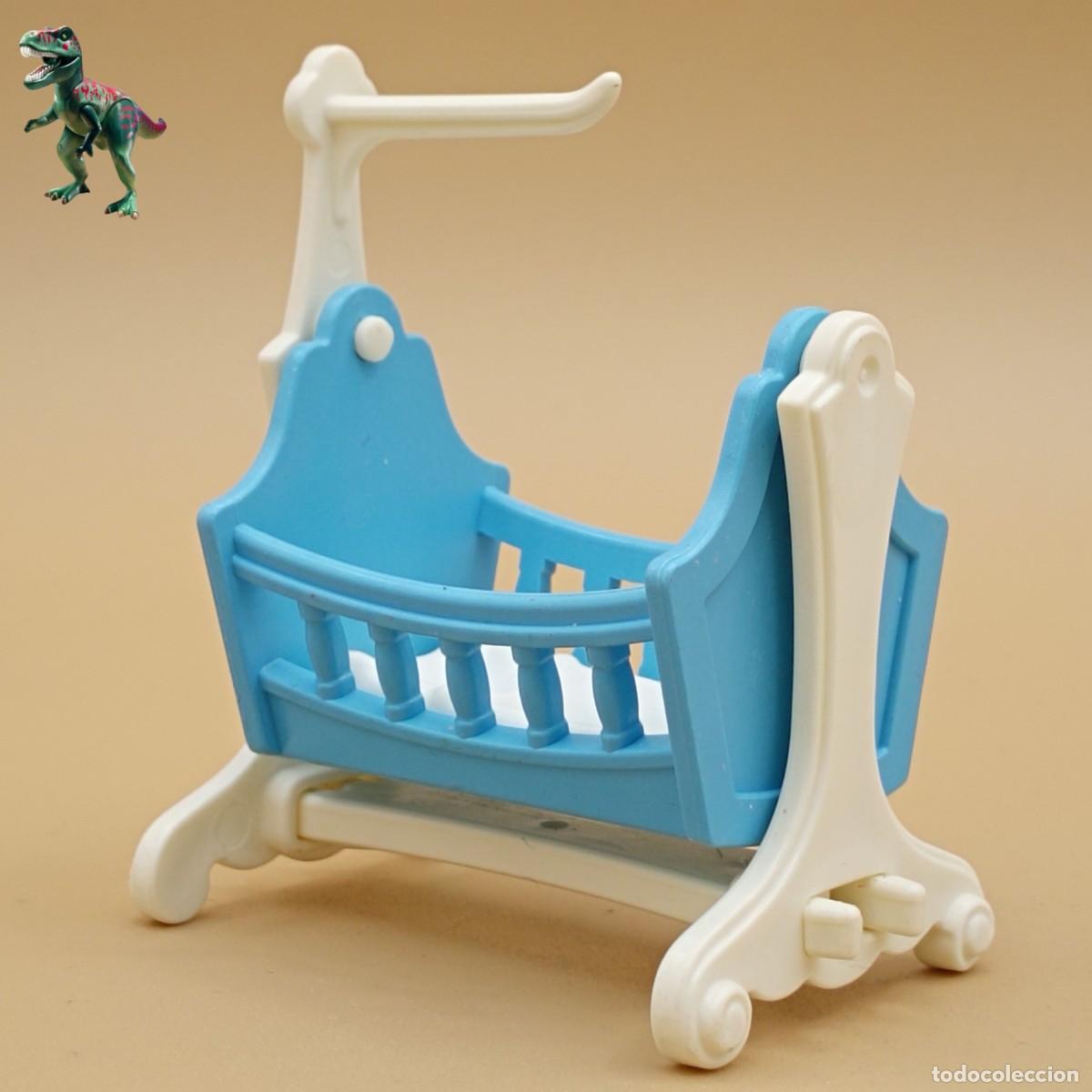 Playmobil: Playmobil cuna azul cama de bebe habitacion infantil mansion victoriana 5313