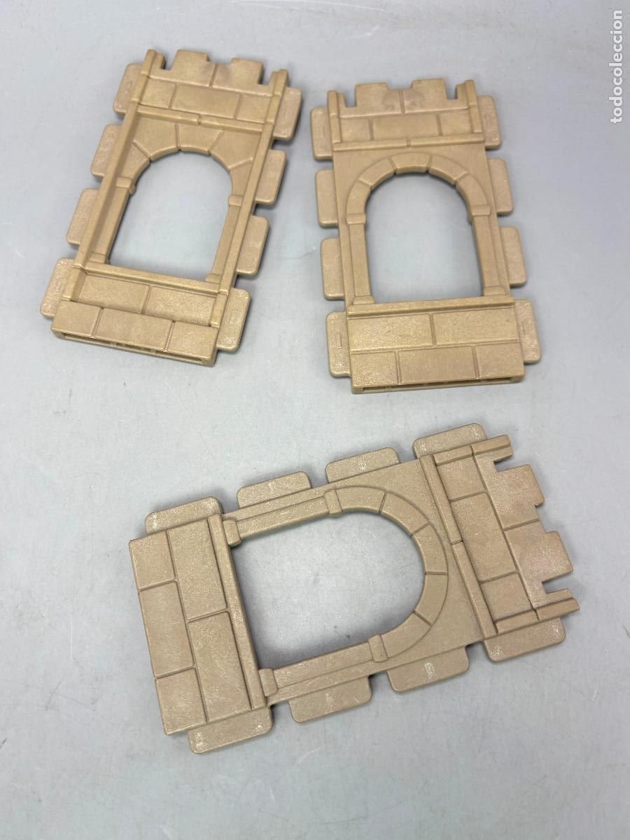 Playmobil: Playmobil lote pared con hueco ventana casa castillo medieval