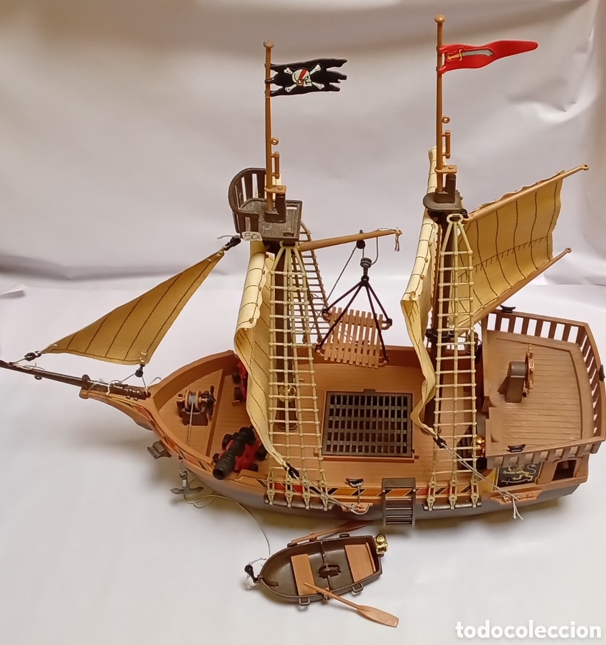 Playmobil: Barco Pirata Playmobil Referencia 3750 A&ntilde;os 80