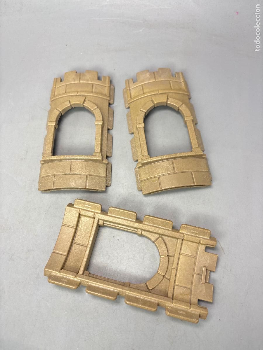 Playmobil: Playmobil lote pared arqueada con hueco ventana casa castillo medieval