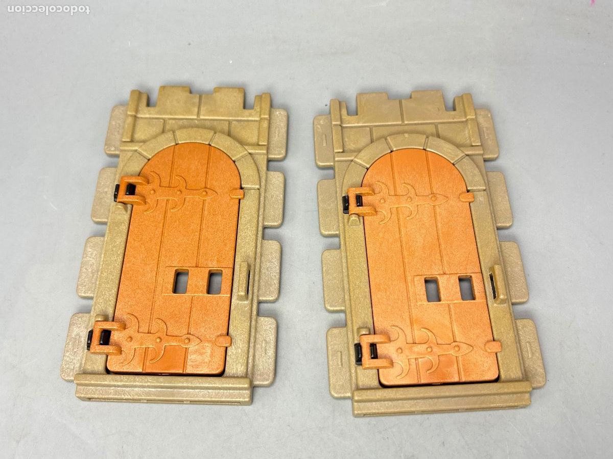 Playmobil: Playmobil lote pared con puerta casa castillo medieval