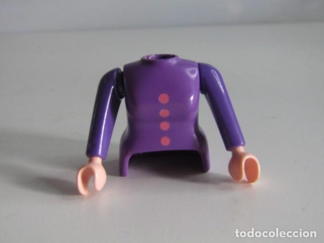 Playmobil: DIFICIL CUERP&Ograve; Y BRAZOS LILAS DE MUJER ANTIGUO PLAYMOBIL