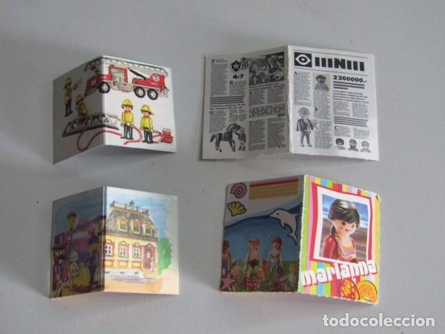 Playmobil: DIFICIL SET DE 4 PEQUE&Ntilde;AS REVISTAS DE PAPEL ANTIGUAS RAR PLAYMOBIL