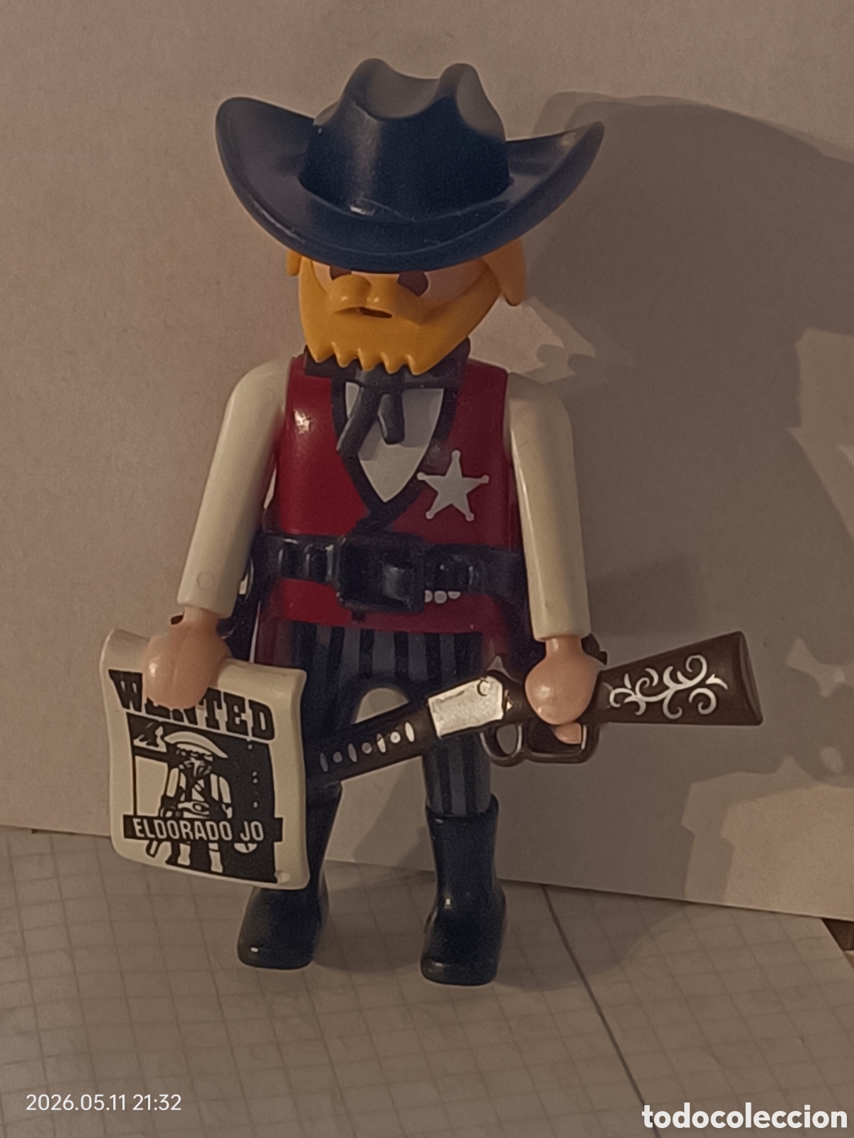 Playmobil: PLAYMOBIL FIGURA OESTE,SHERIF,VAQUERO,CUATRERO,
