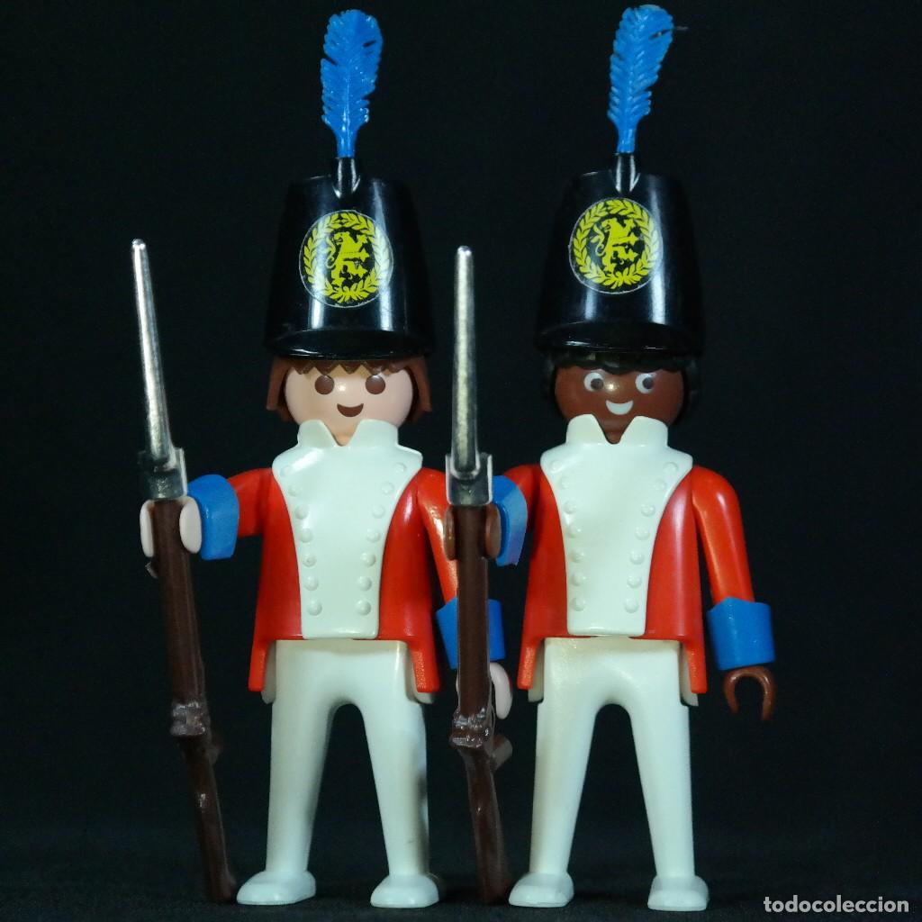 Playmobil: Playmobil dos soldados ingleses con rifles ☼
