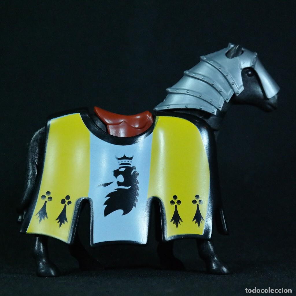 Playmobil: Playmobil caballo negro medieval con manta ☼