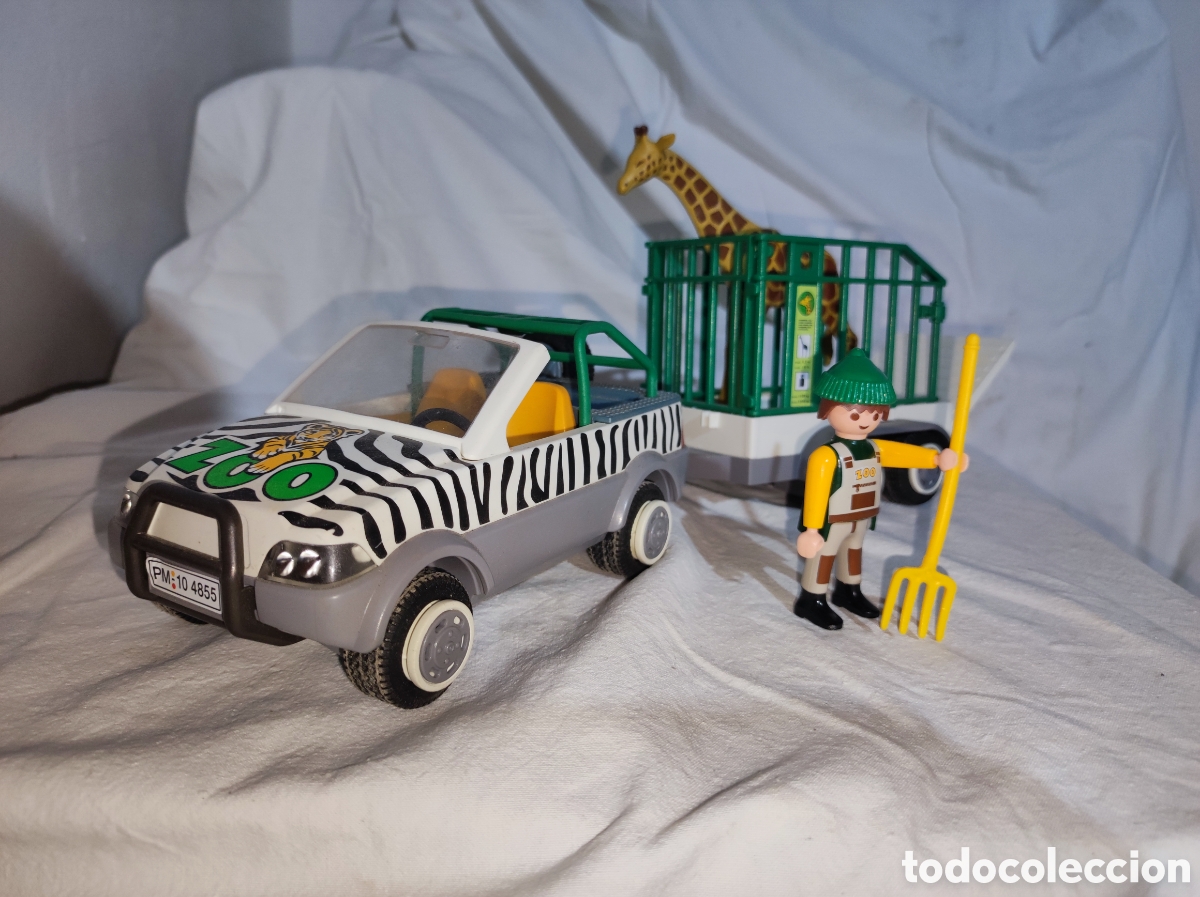 Playmobil: Coche zoo Playmobil con jirafa