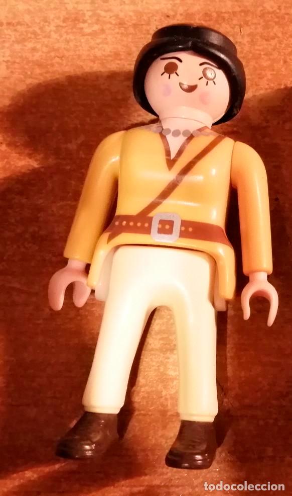 Playmobil: Playmobil mujer chica GRANJERA + mujer western - set 3076