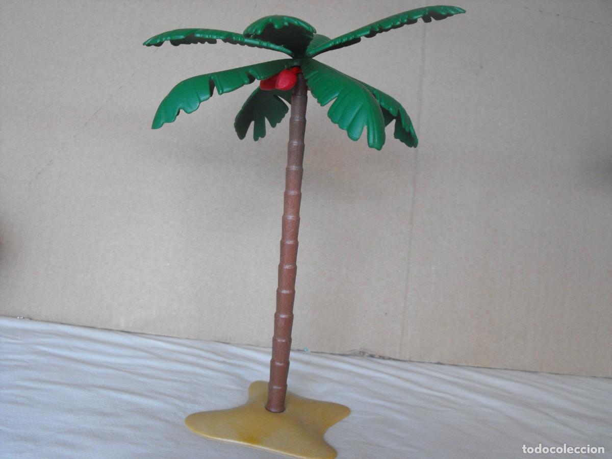 Playmobil: PLAYMOBIL. Palmera con soporte. Piratas, selva. Cocos rojos.