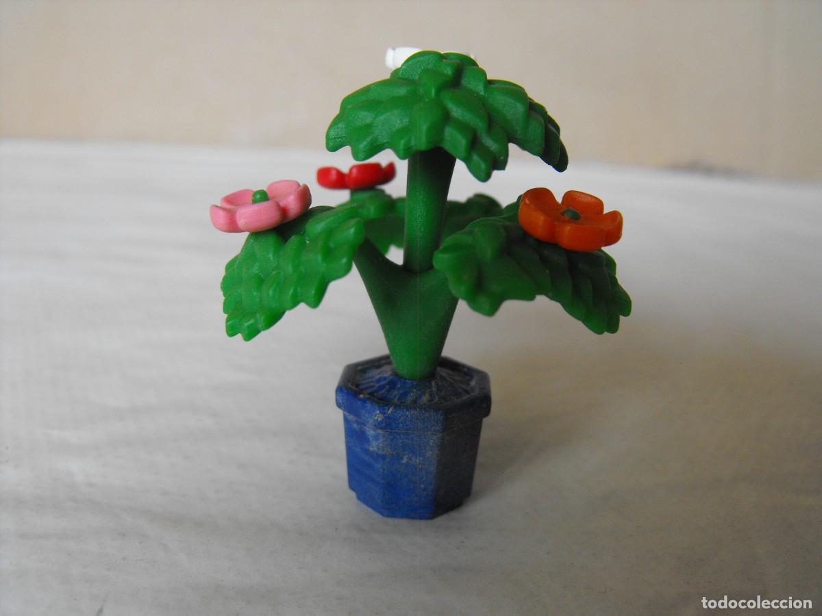 Playmobil: PLAYMOBIL. Macetero con plata y flores.