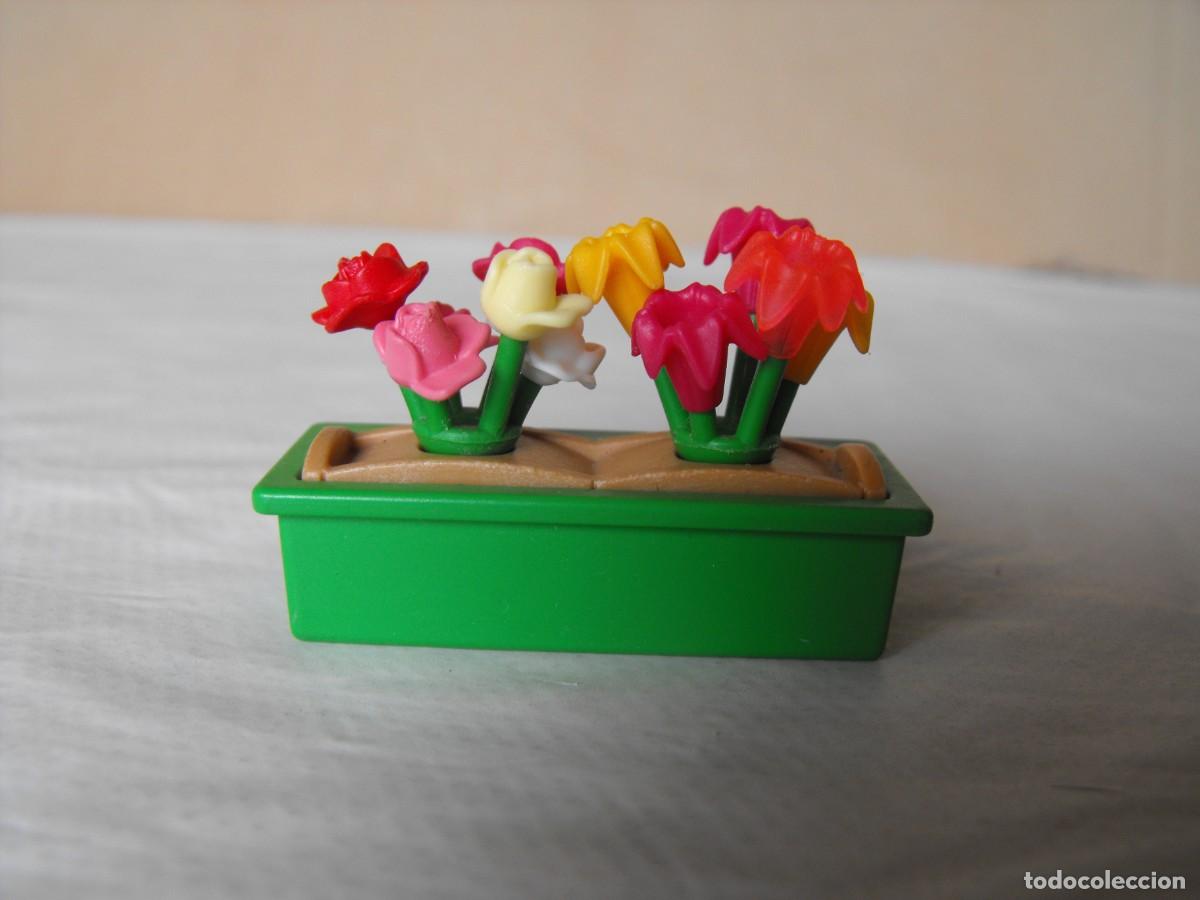 Playmobil: PLAYMOBIL. Macetero con plata y flores.