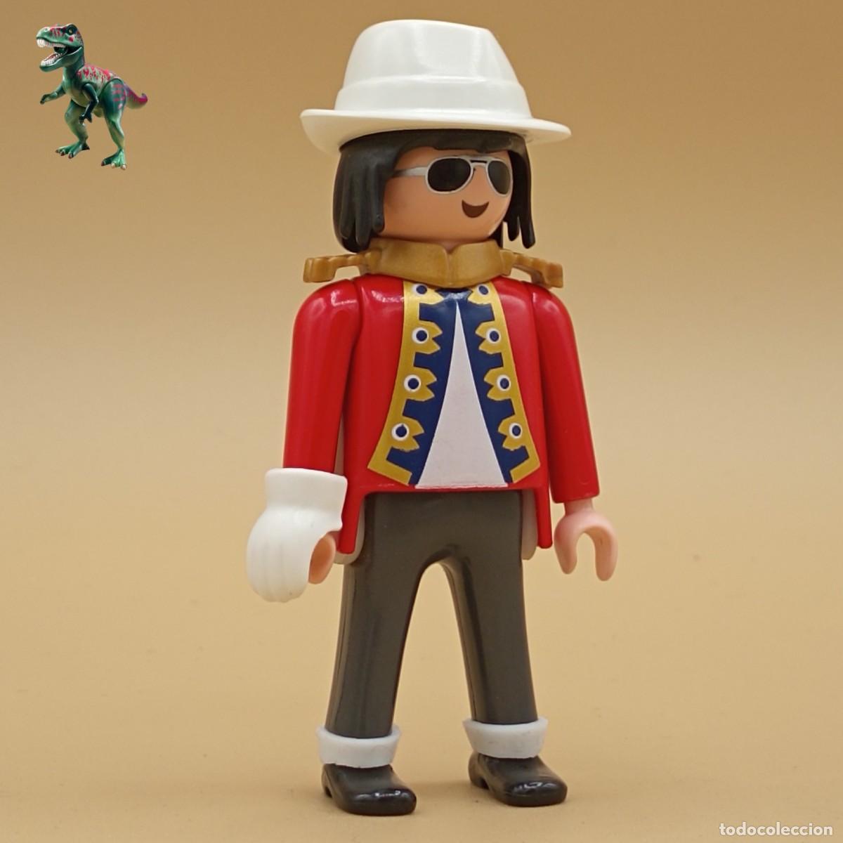Playmobil: Playmobil figura Michael Jackson cantante Rey del pop traje rojo custom musico