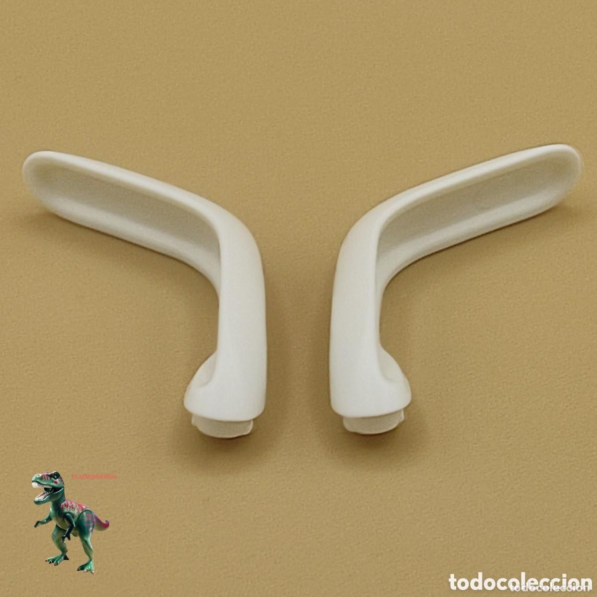 Playmobil: PLAYMOBIL pareja de retrovisores autobus bus autocar retrovisor espejo 4419 5025 5106 3169 blanco