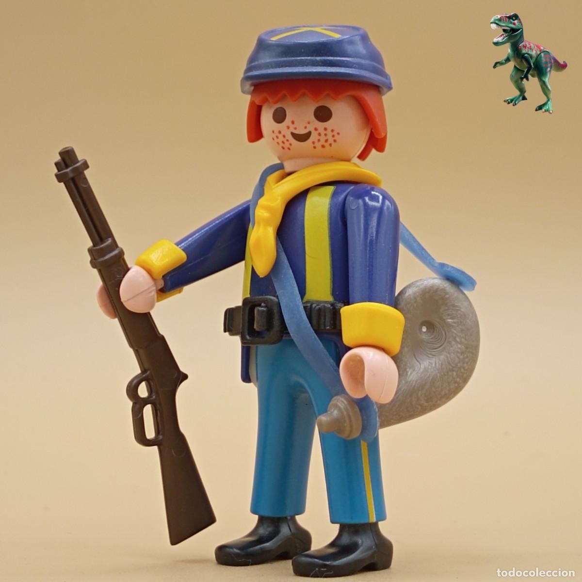 Playmobil: Playmobil figura soldado nordista unionista yankee caballeria guerra civil americana oeste western