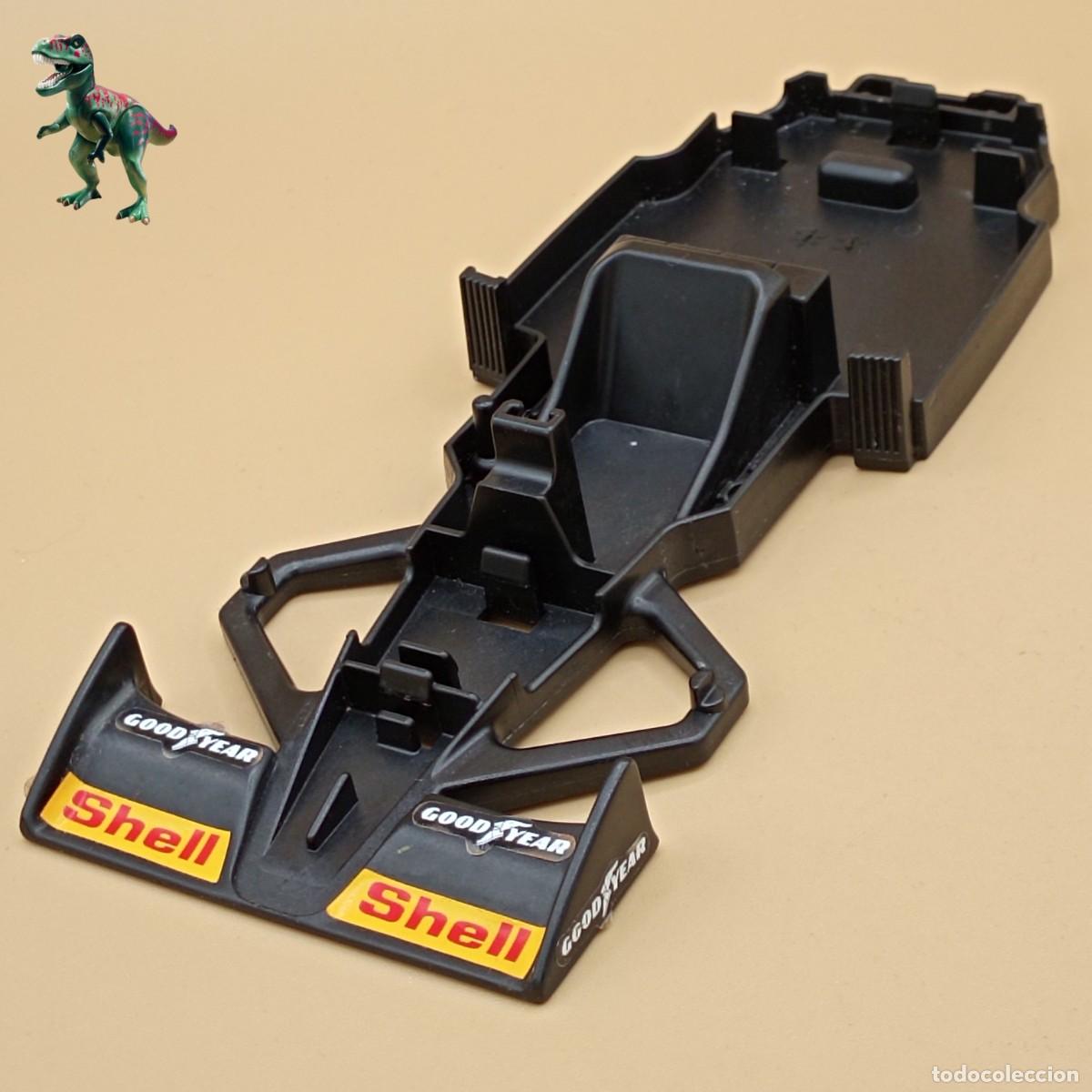 Playmobil: Playmobil chasis negro coche Formula 1 F1 esqueleto base Shell Goodyear 30020980 3289 3603 3930 7326