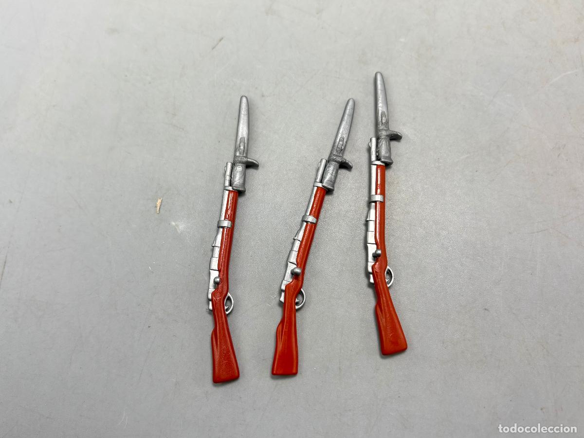 Playmobil: Playmobil lote rifle con valloneta soldado ingles